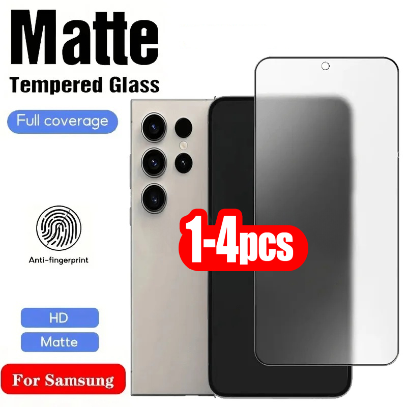 Matte Anti Glare Screen Protector - 1-4PCS Matte Screen Protector For Samsung