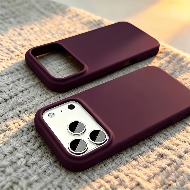 Liquid Silicone Magnetic Phone Case - Fashionable Genuine Liquid Silicone Solid Color