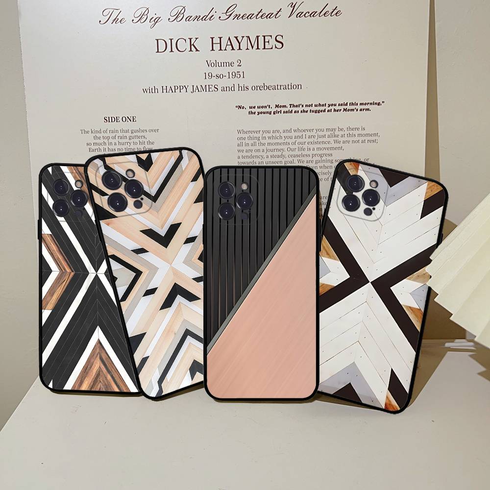 Vintage Wood Grain Geometry Pa - Vintage Floral Pattern Soft Case ulasan dan harga