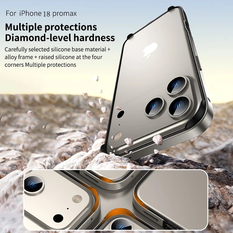 Hybrid Silicone Frame Aluminum - Metal Bumper Aluminum Frame Case ulasan dan harga