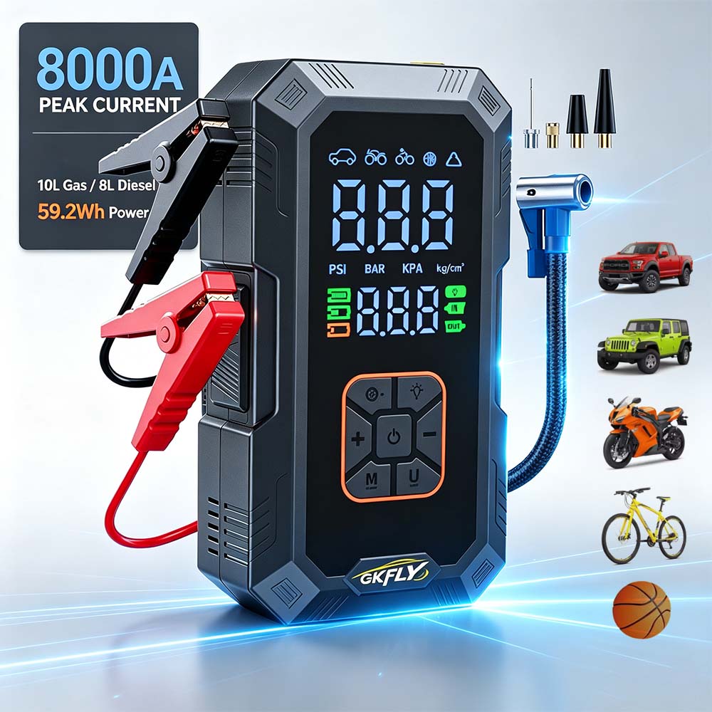 4 IN 1 Car Jump Starter 8000A  - Power Banks ulasan dan harga