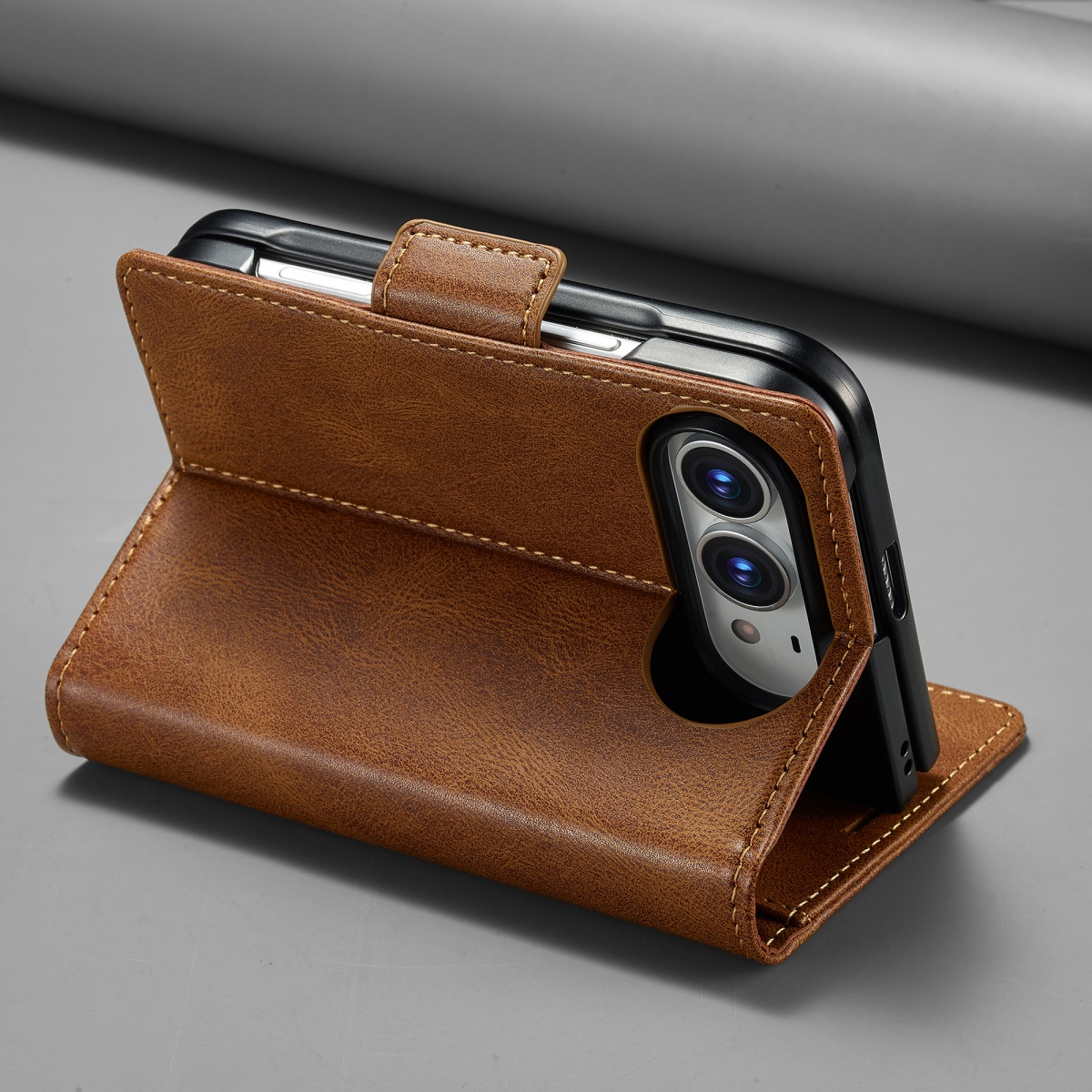 RFID Blocking Card Holder Wall - Leather Wallet Card Holder Phone Cover ulasan dan harga