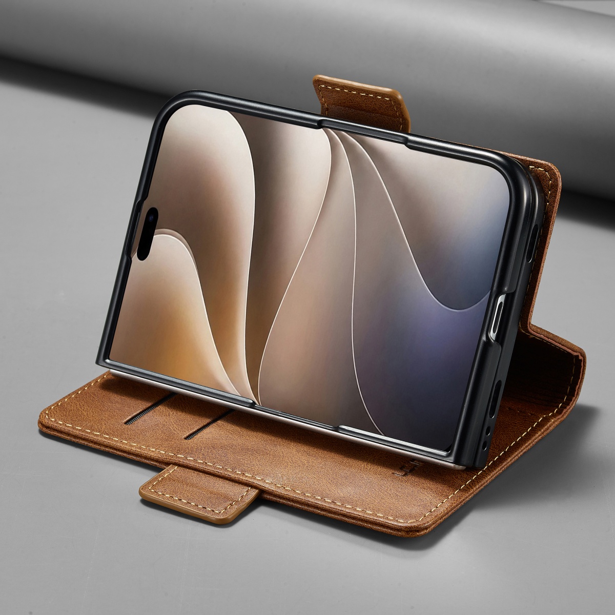 RFID Blocking Card Holder Wall - Leather Wallet Card Holder Phone Cover ulasan dan harga