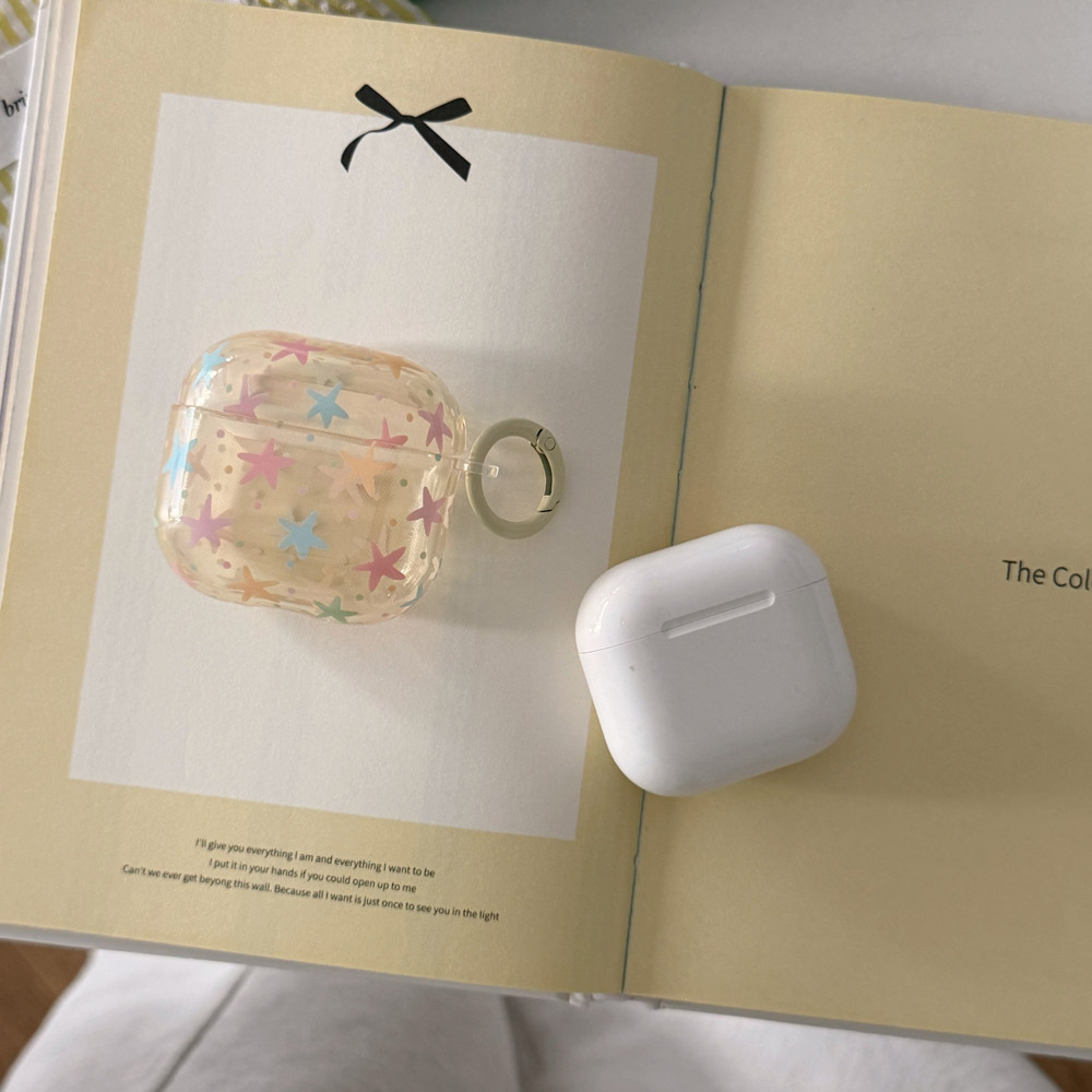 Fashion Transparent Pink Blue  - Earphones ulasan dan harga