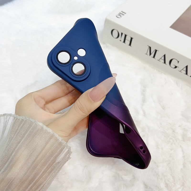 Luxury Gradient Liquid Silicon - Liquid Silicone Magnetic Phone Case ulasan dan harga