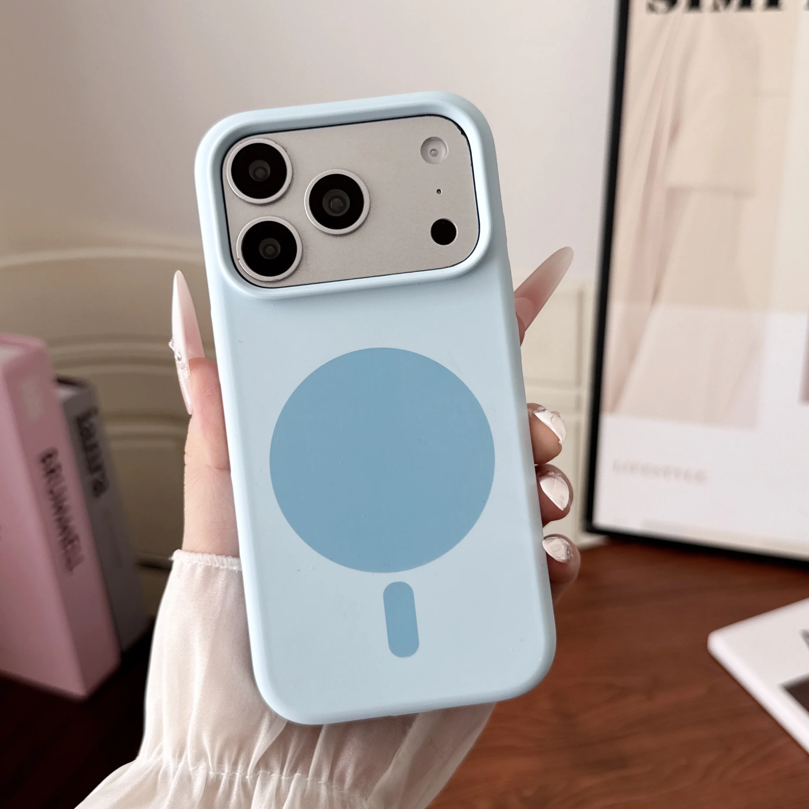 Fashion Magnetic Wireless Char - Liquid Silicone Magnetic Phone Case ulasan dan harga