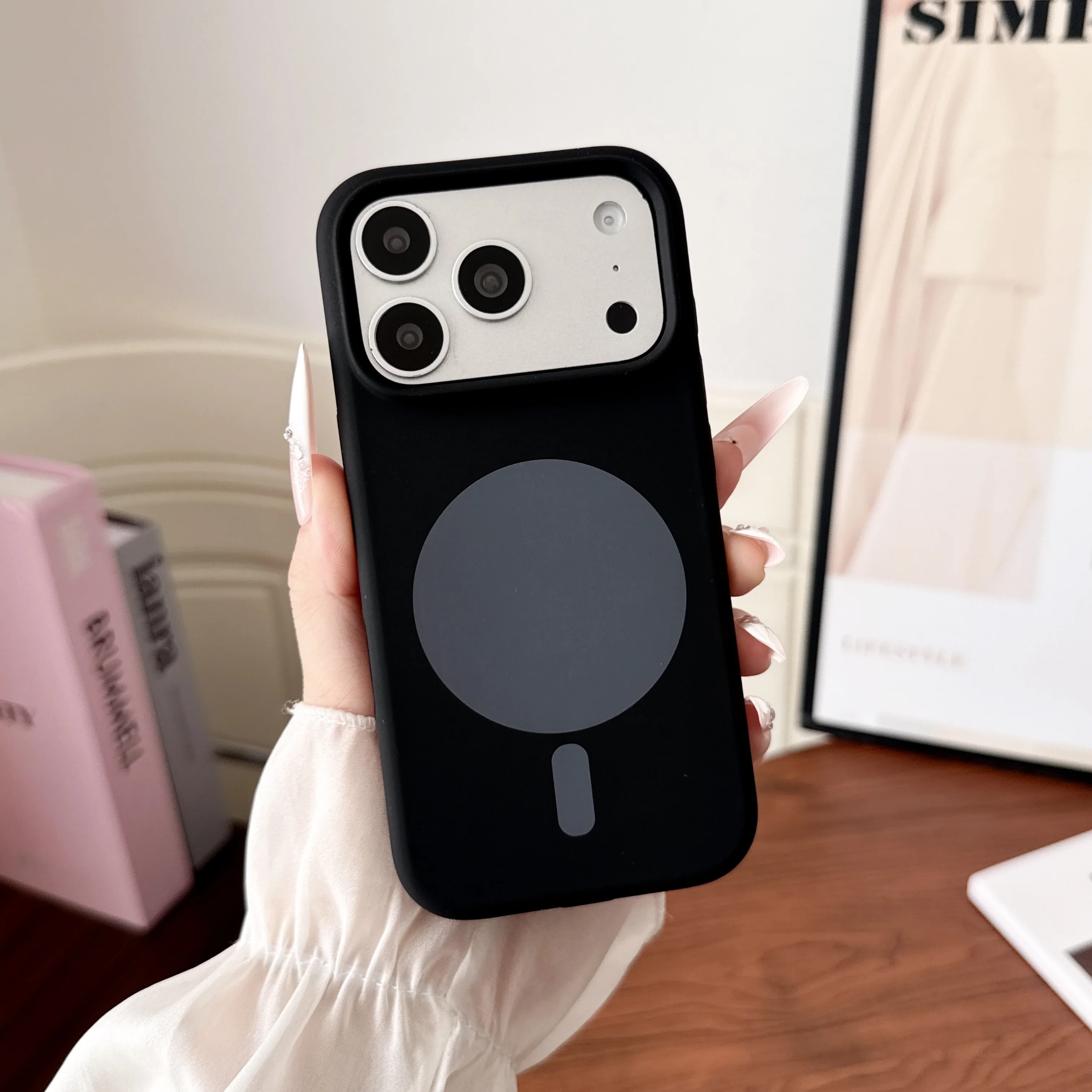 Fashion Magnetic Wireless Char - Liquid Silicone Magnetic Phone Case ulasan dan harga
