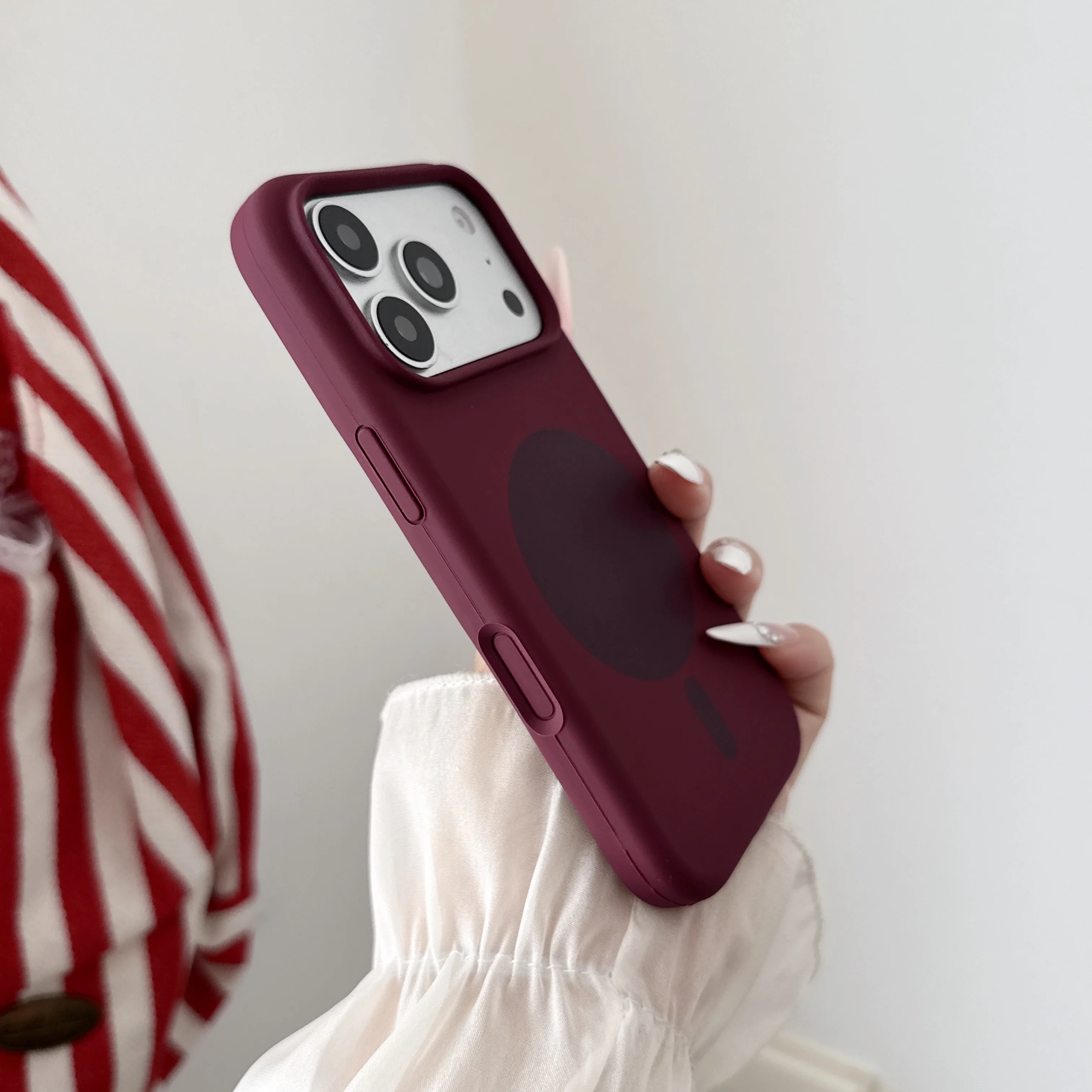 Fashion Magnetic Wireless Char - Liquid Silicone Magnetic Phone Case ulasan dan harga