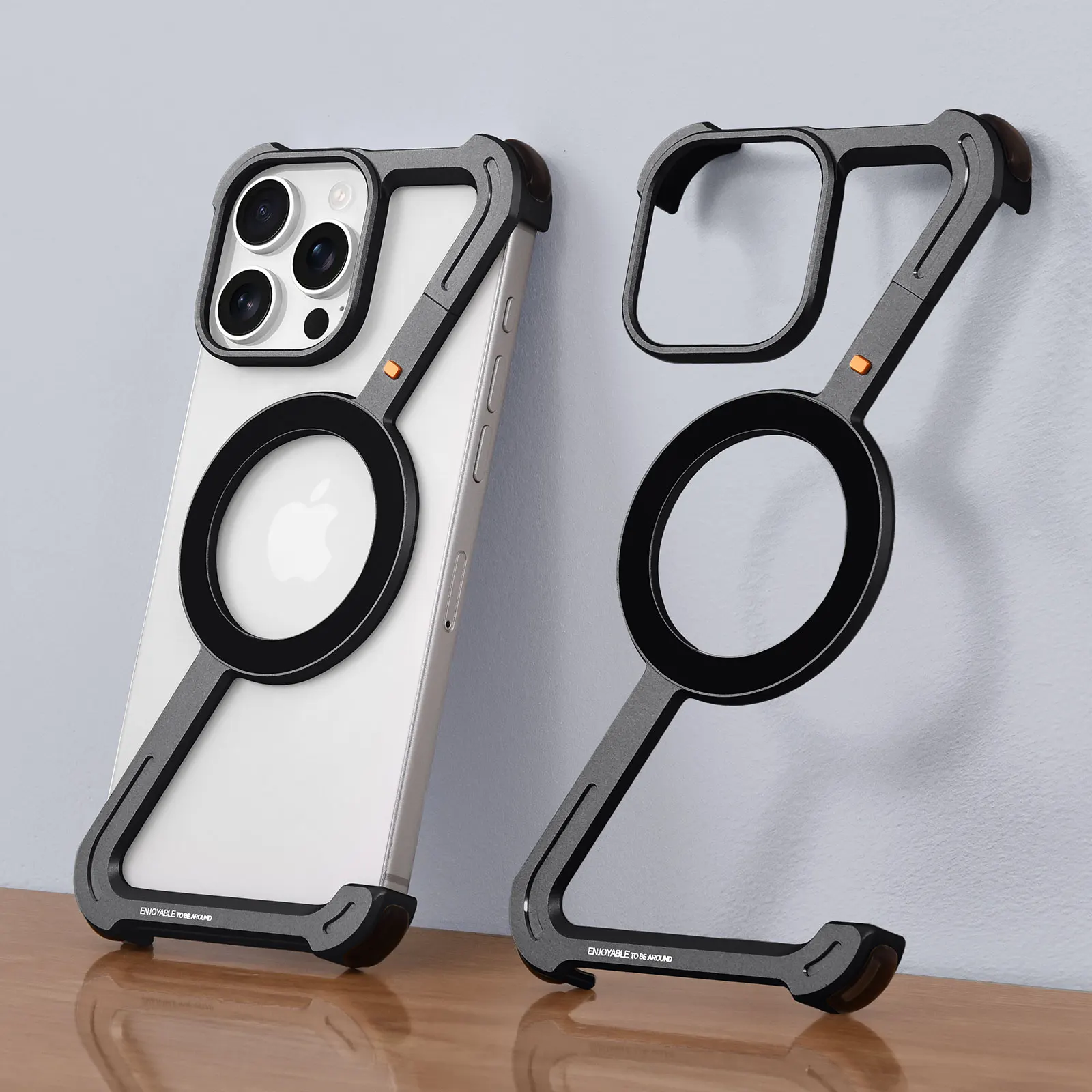 Oatsbasf Z-Shape Metal Phone C - Ultra Thin Frameless Phone Cover ulasan dan harga