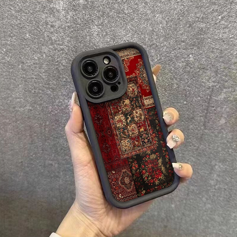 Vintage Patchwork Carpet Patte - Vintage Floral Pattern Soft Case ulasan dan harga