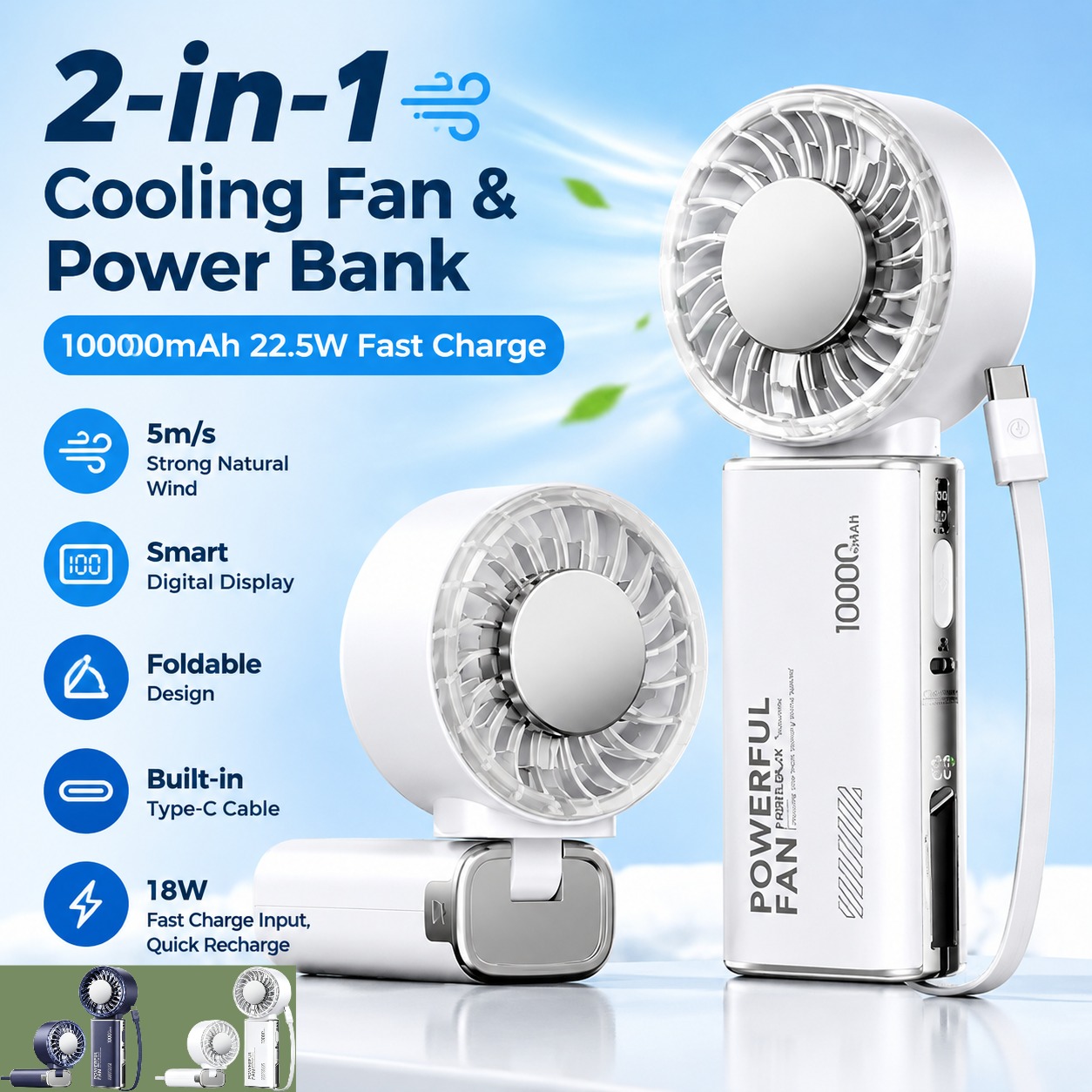REMAX Handheld Fan Power Bank  - Power Banks ulasan dan harga