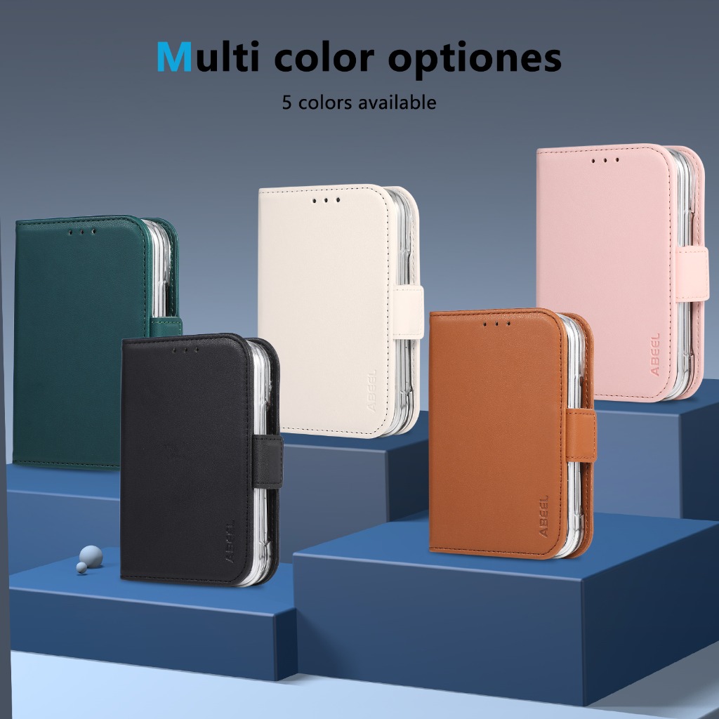 RFID Blocking Card Holder Wall - Leather Wallet Card Holder Phone Cover ulasan dan harga