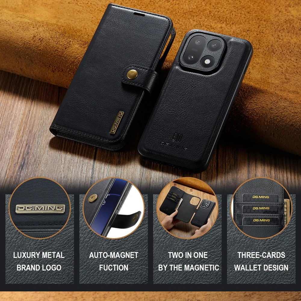 2 in 1 Magnetic Flip Leather C - Leather Wallet Card Holder Phone Cover ulasan dan harga