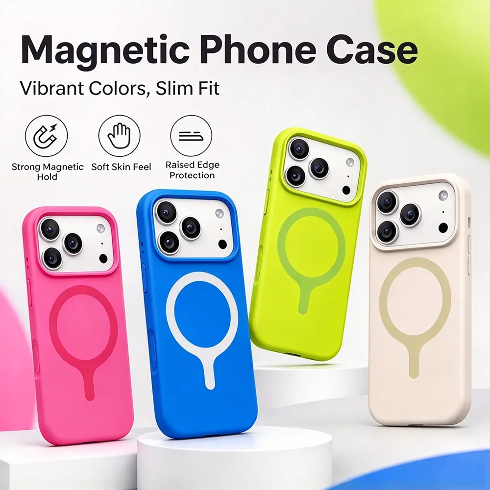 HANNUO Magnetic Liquid Silicon - Liquid Silicone Magnetic Phone Case ulasan dan harga