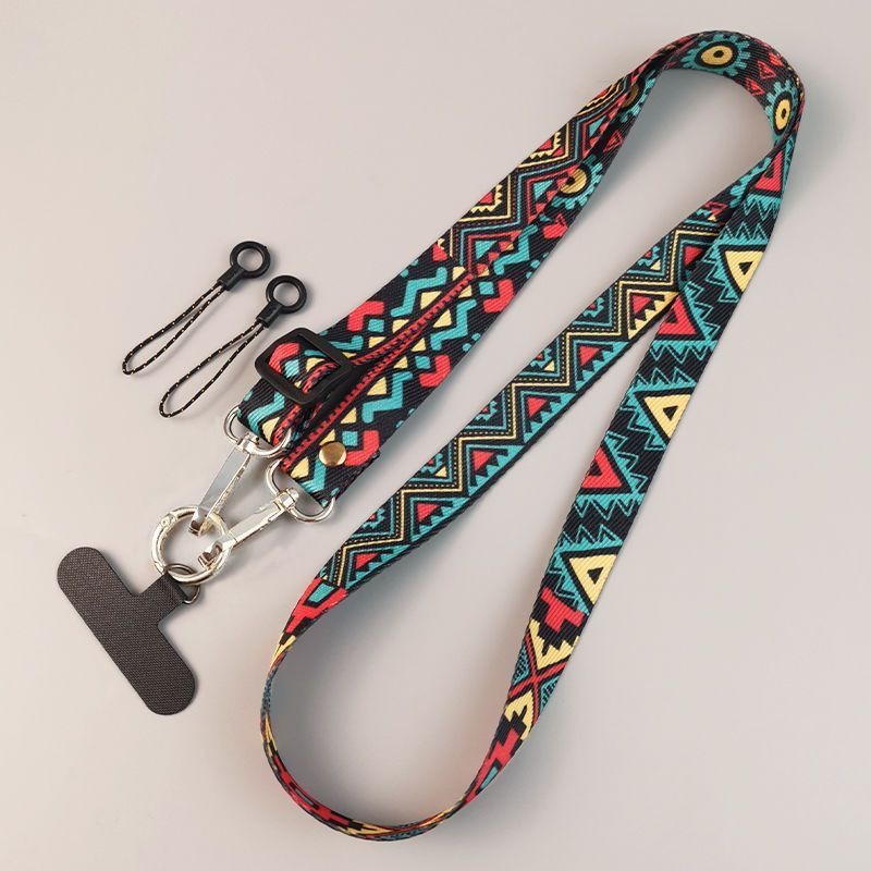 Cute Ethnic‑Style Phone Lanyar - Crossbody Lanyard Neck Strap Case ulasan dan harga