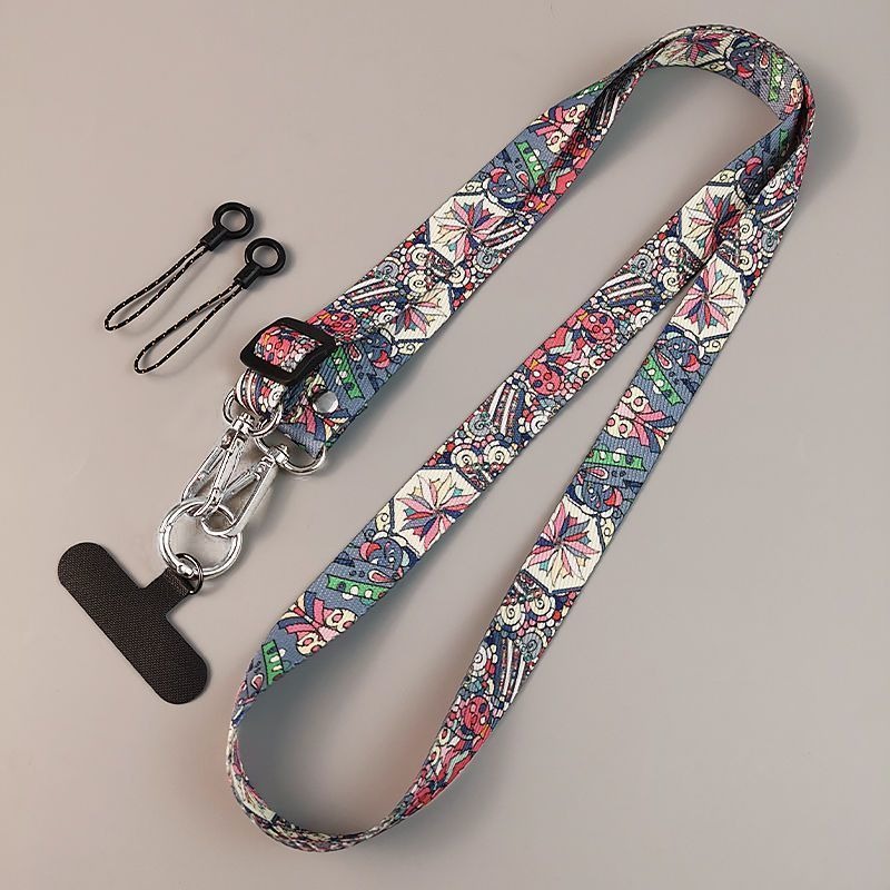 Cute Ethnic‑Style Phone Lanyar - Crossbody Lanyard Neck Strap Case ulasan dan harga